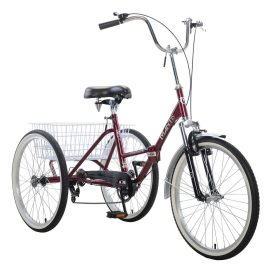 Adult Mantis Tri-Rad Folding 24 6-Speed Tricycle