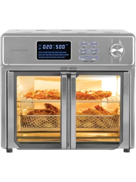 Kalorik MAXX Digital Air Fryer Oven, 26 Quart, 10-in-1 Countertop Toaster Oven & Air Fryer Combo-21 Presets up to 500 degrees, Includes 9 Accessories & Cookbook