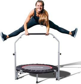 BCAN 40/48" Foldable Mini Trampoline .Workout Max Load 330lbs/440lbs