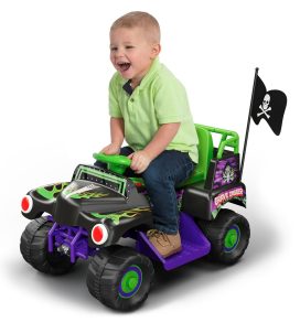 6 Volt Grave Digger Ride On Monster Truck with Authentic Monster Jam Graphics for Boys and Girls Ages 18-36 months