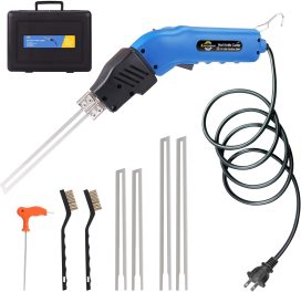 Foam Cutter with Slotting/Groove Electric Hot Knife Styrofoam Cutter Foam Cutting Tool Air Cooled Hot Knife Foam Cutter 200W 110-120V (4 Blades) for EPP, EPS, XPS, EPE, KT Board, Sponge