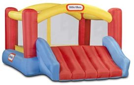 Little Tikes Jump 'n Slide Bouncer - Inflatable Jumper Bounce House Plus Heavy Duty Blower With GFCI, Stakes