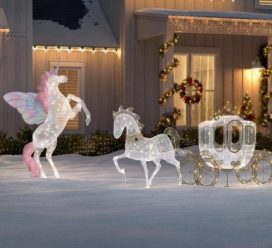 cool white 160 light led unicorn