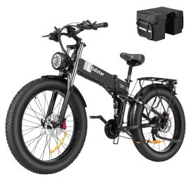 Eletric Bike for Adults, 750W Motor 48V 20Ah Removable Battery 26 Fat Tire Folding E-Bike Shimano 21-Speed MTB Cycling UL2849