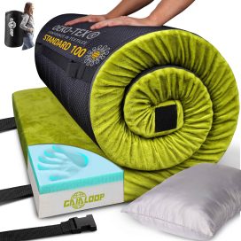 Gaialoop Thick Memory Foam Camping Mattress Sleeping Pad
