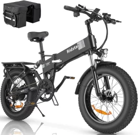 Eletric Bike for Adults, 750W Motor 48V 15Ah Removable Battery 20 Fat Tire Folding E-Bike Shimano 7-Speed MTB Cycling UL2849