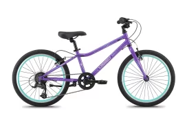 Guardian Bikes Bike Company Ethos Safer Patented SureStop Brake System 20" Kids Bike, Purple/Aqua