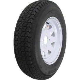 3S440 ST205/75D-14 K550 1760 lb. Load Capacity White with Stripe 14 in. Bias Tire and Wheel Assembly