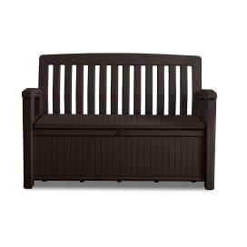 60 Gallon Patio Storage Bench C Brown