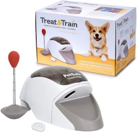 PetSafe Treat & Train Remote Treat Dispensing Dog Training System, Positive Reinforcement, Calm Behavior, Distraction Avoidance, Includes Training DVD, Target Wand & Remote, For Dogs 6 Months & Up