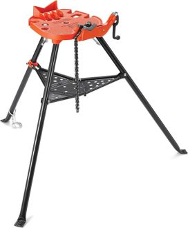 36273 460-6 Portable TRISTAND Chain Vise for 1/8 -6 Pipe, Red/Black