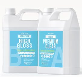 2 Gallon Epoxy Resin + 2 Gallon Epoxy Hardener, High Gloss Coating for River Table Tops, Art Casting Resin, Jewelry Making, DIY, Tumblers, Molds, Art Painting, Fast Curing Resin