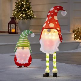 The Illuminated Holiday Yard Gnomes