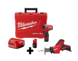 2553-22-2420-20 M12 12V Lithium-Ion Brushless Cordless 1/4 in. Hex Impact Driver Kit W/ M12
