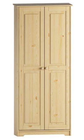 Solid Wood Pantry Storage Cabinet, Freestanding Kitchen Cupboard, Closet with Shelves
