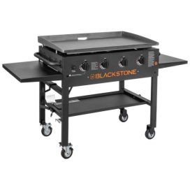 Blackstone 4-Burner 36" Griddle Cooking Station with Side Shelves