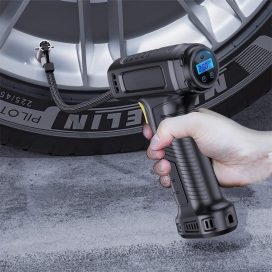 Car Tire Inflator 150PSI Portable Compressor 12V Compressor With Intelligent Digital Display & LED Light, Car Accessories For Car, Tire, Balloons