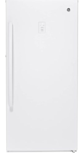 GE 14.1 Cu. Ft. White Garage Ready Frost-Free Upright Freezer